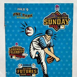 2006 PNC Park July 9th MLB All-Star Game Sunday Futures Game Program